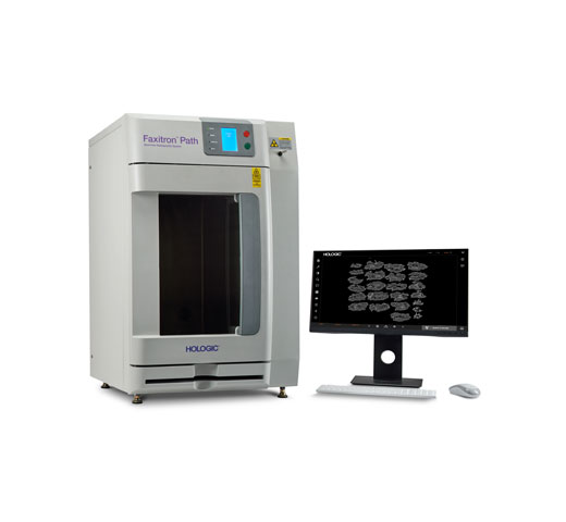 Hologic Faxitron® Path Präparate-Radiografiesystem vor weißem Hintergrund