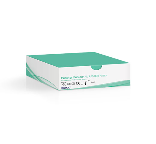 Hologic Panther Fusion® Flu A/B/RSV Assay auf weißem Hintergrund