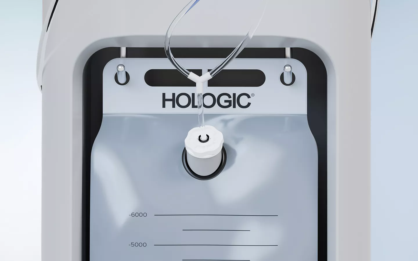 Abfallbeutelfach am Fluent Pro-Flüssigkeitsmanagementsystem