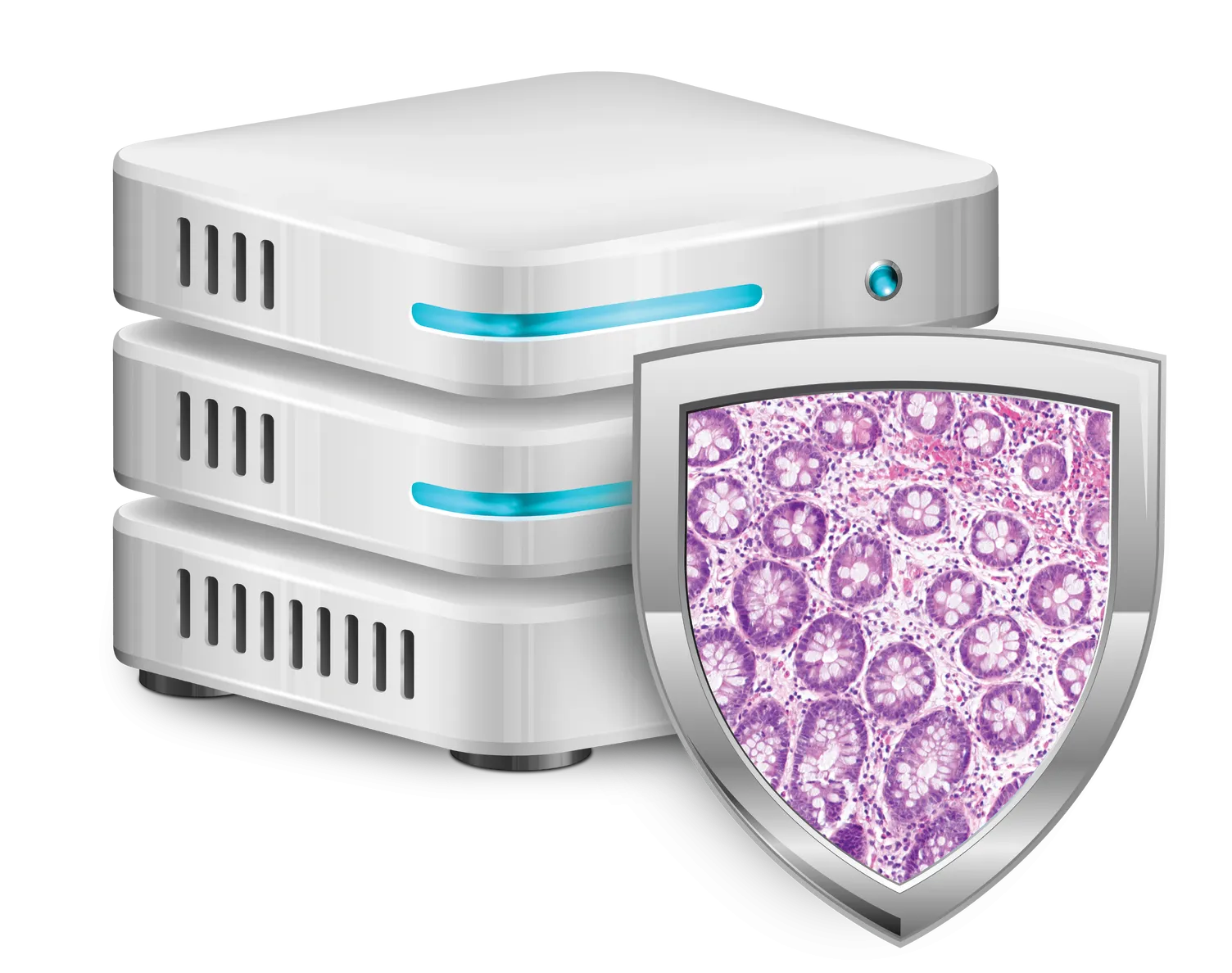 Genius IMS für Histologie auf weißem Hintergrund