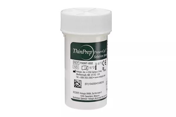 ThinPrep PreservCyt Lösung auf weißem Hintergrund