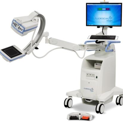 Hologic Fluoroscan® InSight® Mini C-Bogen auf weißem Hintergrund
